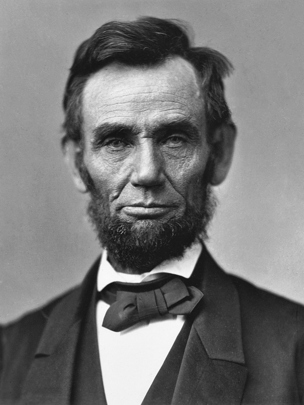 Portrait photograph of Abraham Lincoln