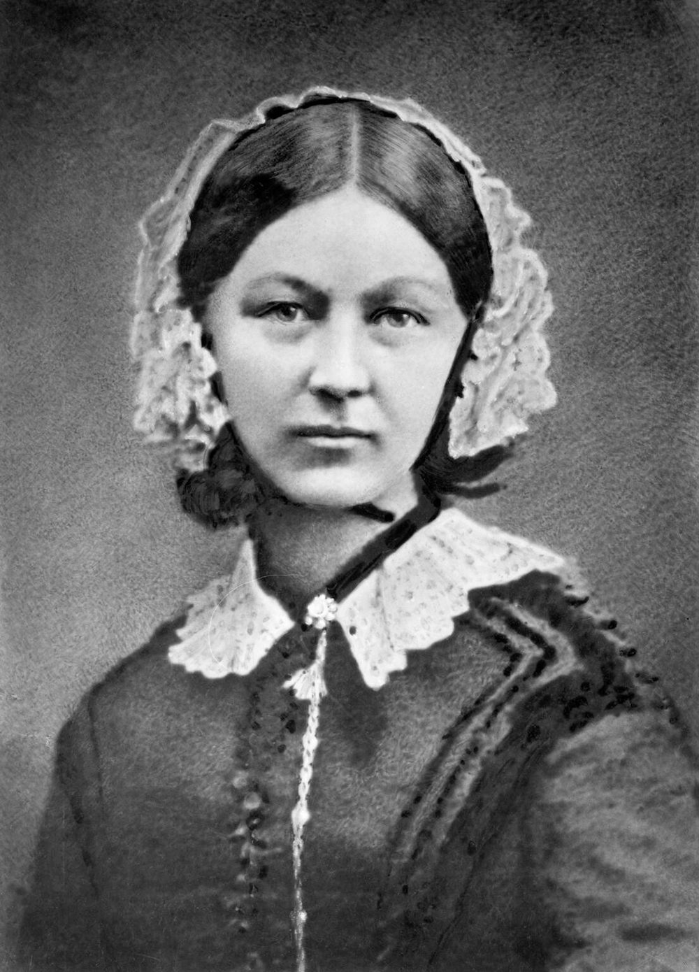 Portrait photograph of Florence Nightingale