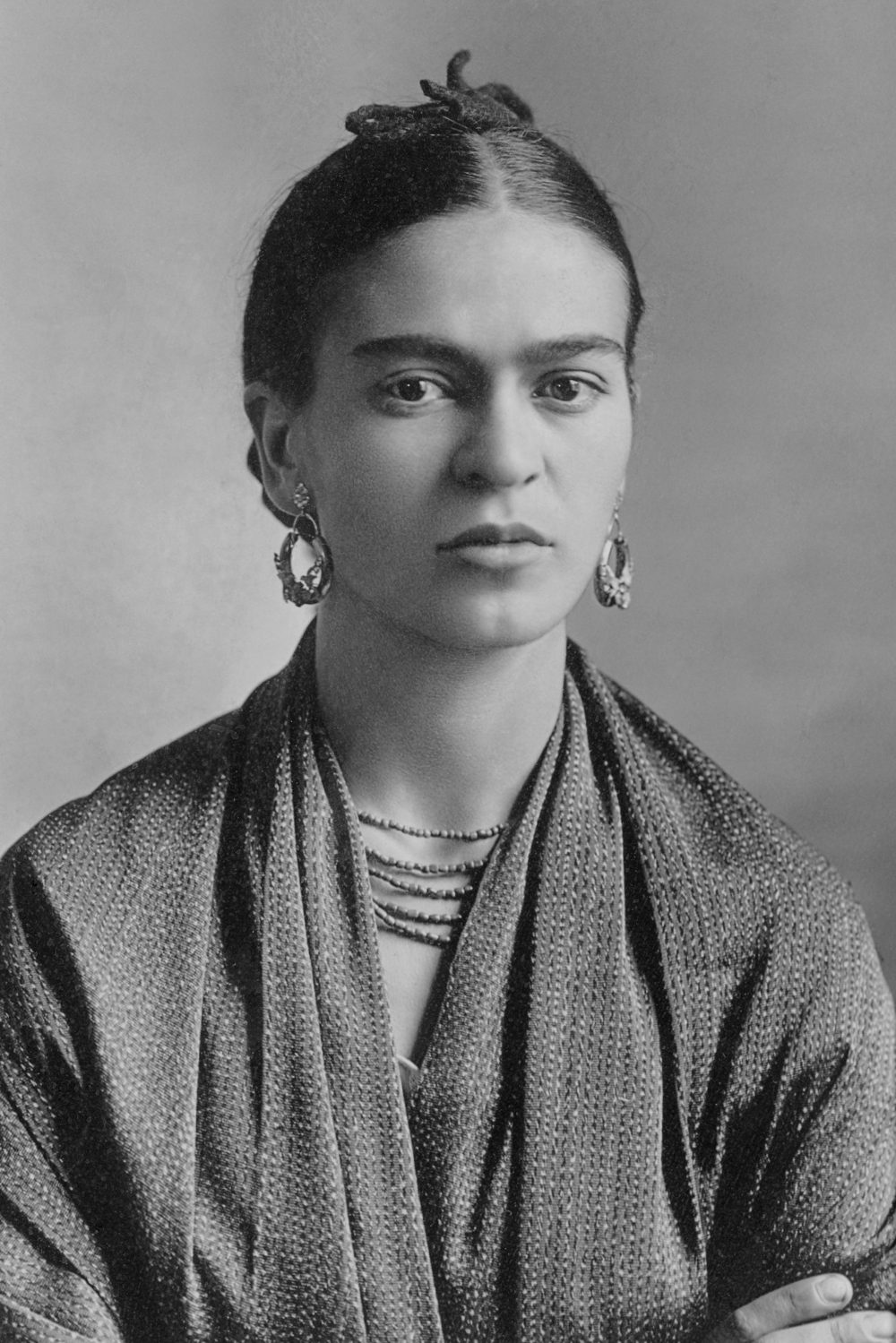 Portrait photograph of Frida Kahlo