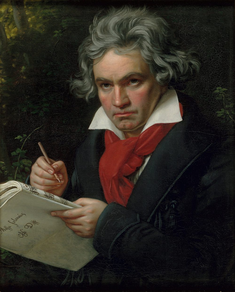 Portrait painting of Ludwig van Beethoven