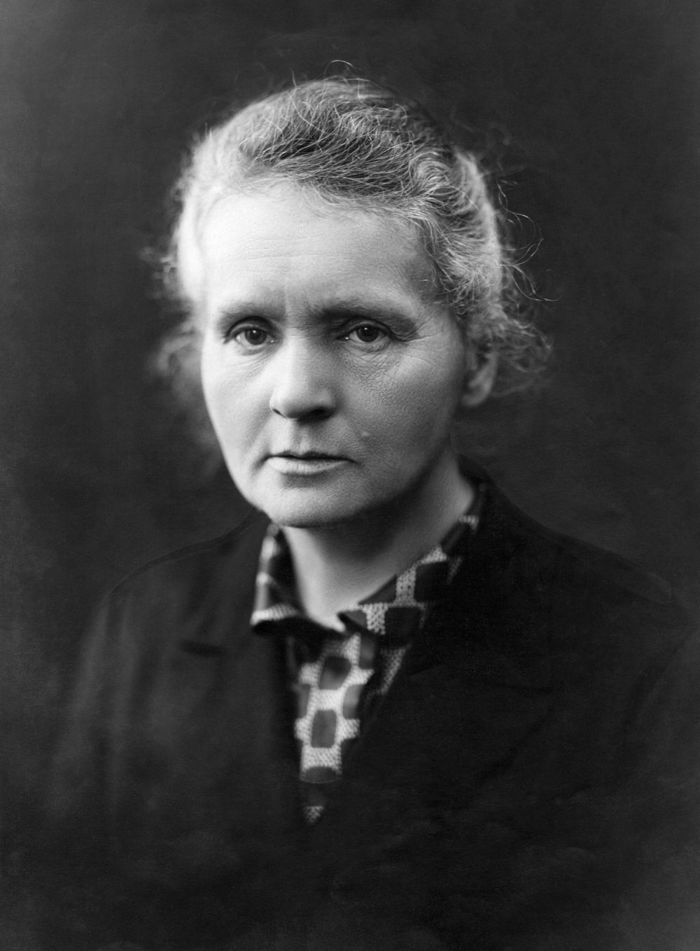 Portrait photograph of Marie Curie