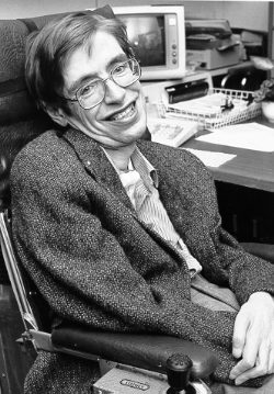 Photograph of physicist Stephen Hawking